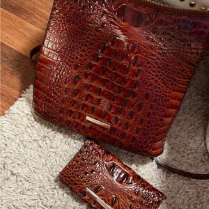 Brahmin Rich- chocolate crossbody
